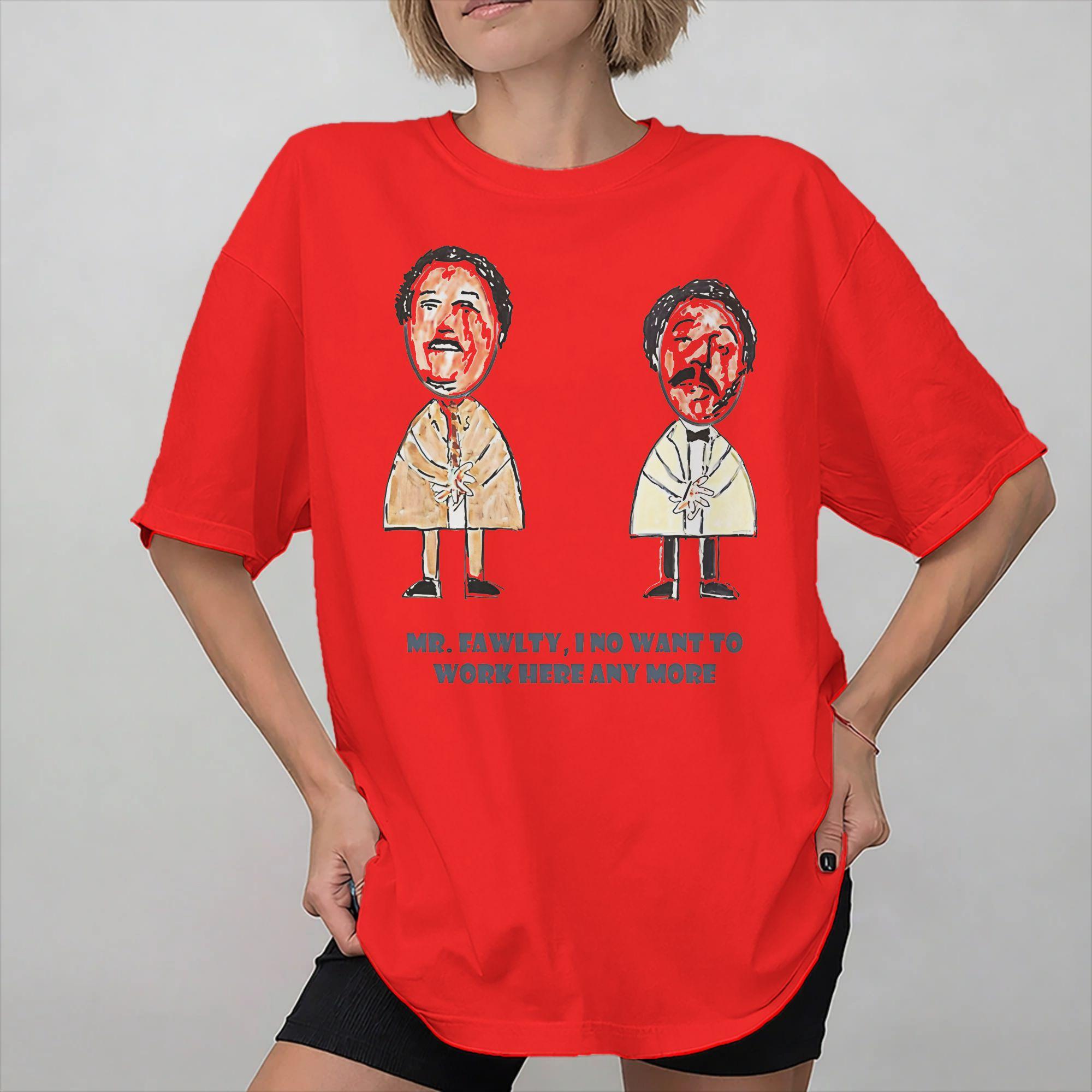 Fawlty Towers Basil Unisexuel Merch Unisex T Shirts Cotton Tee Graphic Tshirt Clothing S
