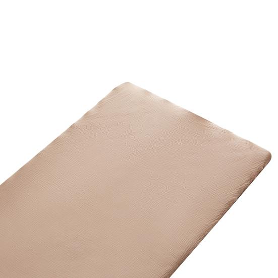 

Покрывало для детской кроватки с эластичной лентой с цветочным принтом, двухслойная марля, впитывающая влагу, наматрасник, противоскользящая простыня для малышей D