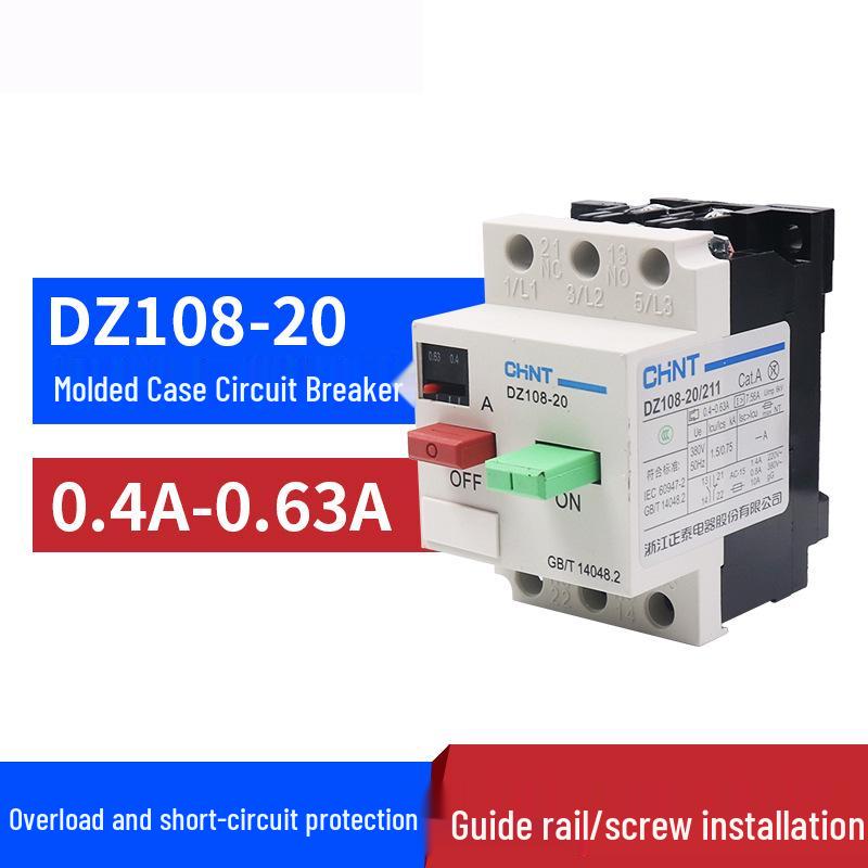 Chint DZ108-20 Motor Protector Circuit Breaker (20A/16A/12.5A/10A/8A/6.3A)