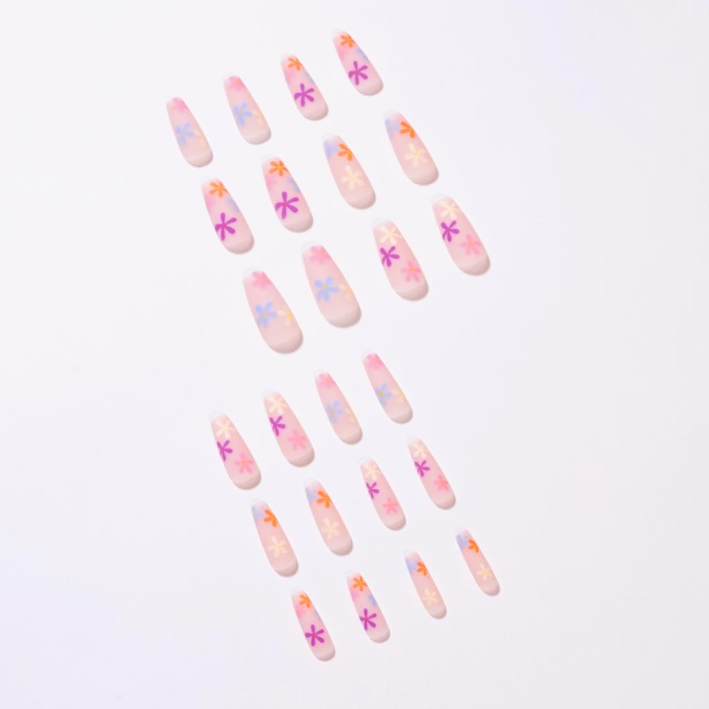 24 Stück Aufdrücknägel Falsche Nägel Französische Maniküre Tragbare Nägel Diamant Schmetterling Nägel Nagelaufkleber Nagelaufkleber Außenhandel Ballett Nägel