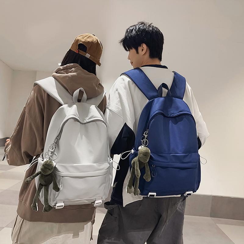 Школьный рюкзак для учащихся средних и старших классов, женский, большой емкости, однотонный мужской рюкзак Campus