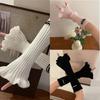Winter Lengthen Wrist Gloves Adult Trumpet Edge Arm Warmer for Outdoor Cycling