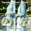 Transparent Portable Eco-Friendly Durable Small Pet Bird Carrier Bag Breathable Lightweight Outdoor Parrot Travel Cage