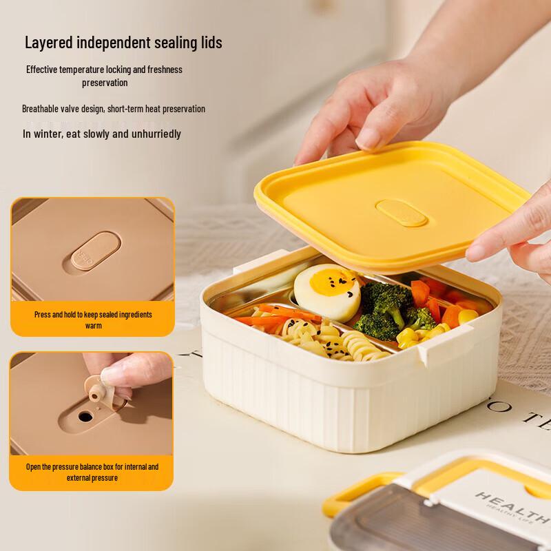 Hanlu 304 Stainless Steel Compartmented Lunch Box
