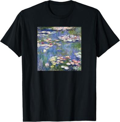 Monet Ninfee Pittura Arte Moderna Impressionismo Copertina Regalo T-Shirt Unisex