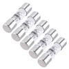 Pack Of 5 Ceramic Tube Fuses set Fast Acting Cylinder Fuses set Quick Blow Ceramic Fuses set for Electrical Protections