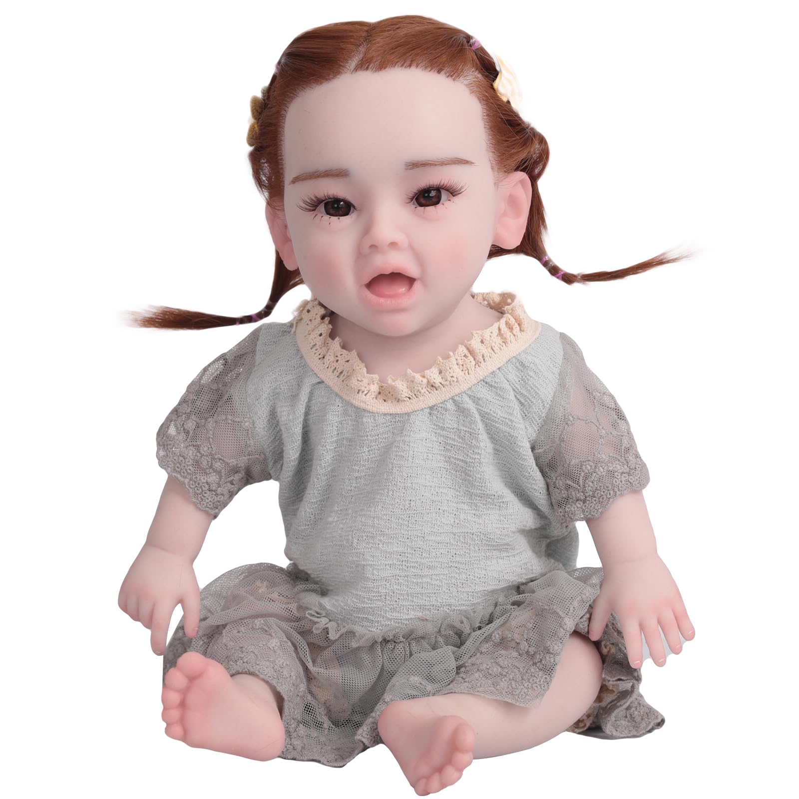 

45см Полностью силиконовая кукла Кукла-младенец Реалистичная кукла Симуляция Младенец Новорожденный Рождественский подарок Подарок на день рождения Практика ухода Опыт материнства Семейные свидания 45см