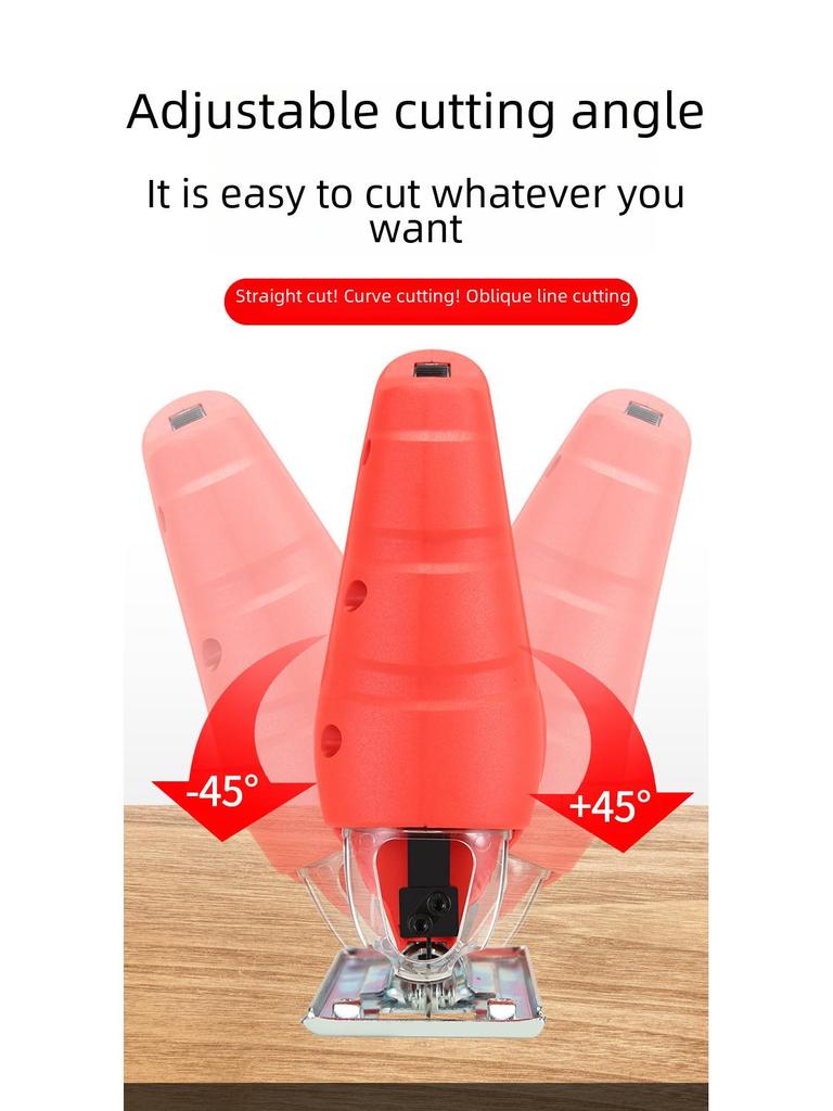 Electric Curve Saw: Portable Multi-Function Woodworking Tool for Manual or Powered Cutting