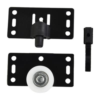 Black Sliding Door Wheels Rollers Pulleys Easy Glide For Cupboard And Wardrobe