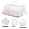 Plastic Food Storage Box For Cakes Cookie Snacks Portable Design Dessert Container Clear Lid Home Outdoor Use