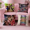 Cushion Pop Cover For K-KATSEYE Sofa Car Singer Office Cafe Soft Music And Comfortable Double-Sided Printing Pillow Cover