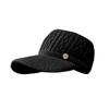 Autumn and Winter Warm Hollow Top Hat, Thickened and Can Tie A Ponytail To Prevent Cold, Ear Protection Knitted Hat, Fashionable Duckbill Hat