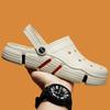 Stylish Mens Chef Clogs Non Slip Oil Resistant Waterproof Working Footwear Daily Closed Toe Sandal Shoes Soft Plush Comfort Daily Slide Shoes