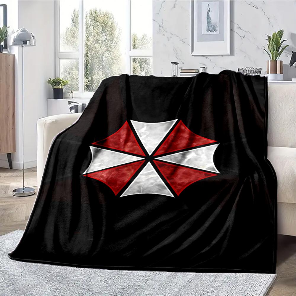 Resident Evil Theme Printed Blanket - Perfect for Couch, Bed, Travel & Outdoor Use | Machine Washable, Cozy & Durable.
