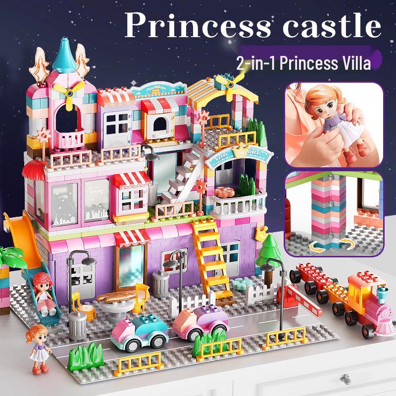 Compatible Large Particle Castle Building Blocks for Kids - Birthday Gift & Brain Teaser for Boys and Girls