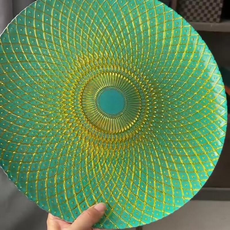 LISM European Light Luxury Glass Fruit Plate