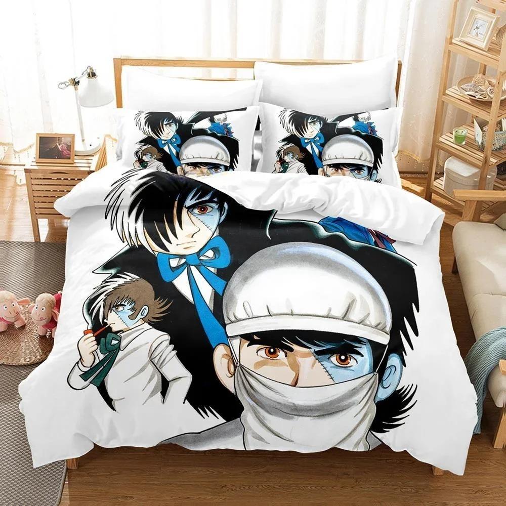 Comfortable Anime Print Duvet Cover Set With Duvet Cover And Pillowcases Single Twin Full Queen King Sizes For Adults And Kids