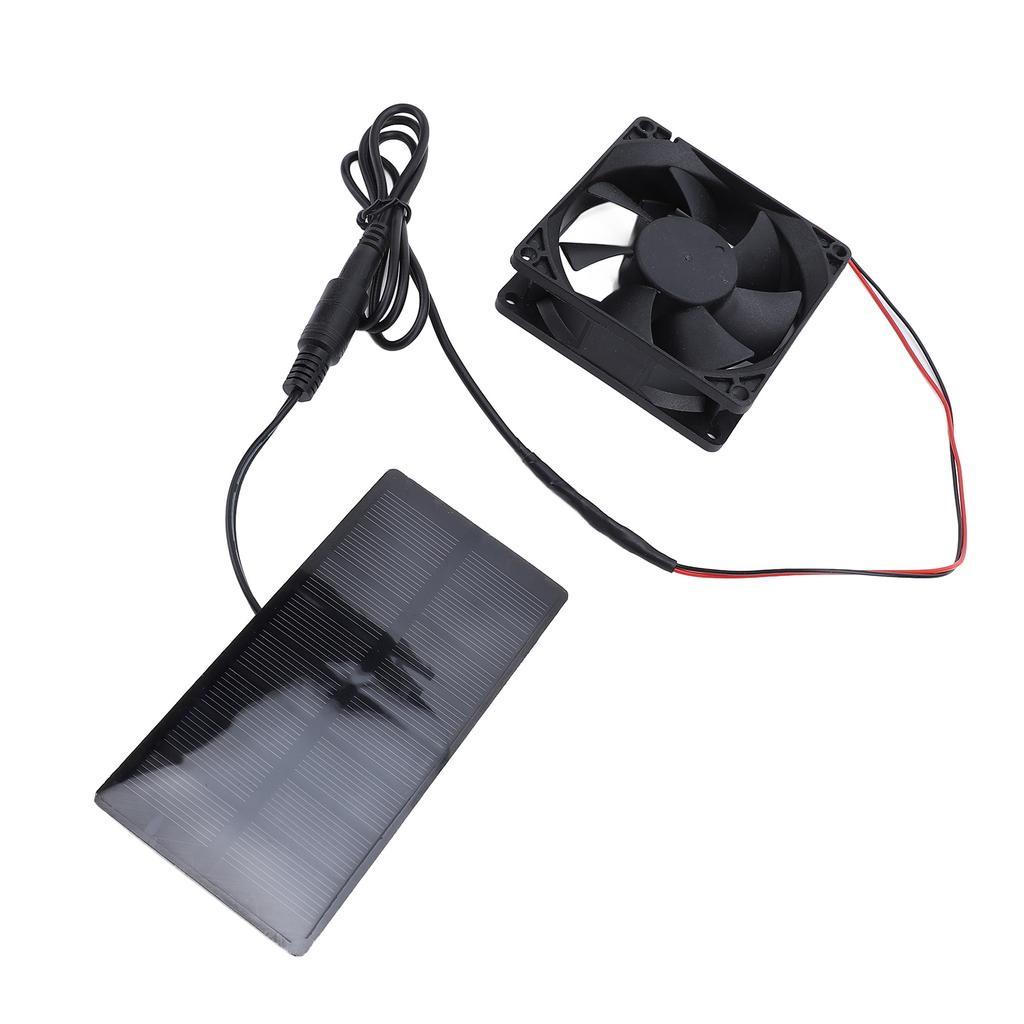 0.8W 4V Solar Panel Fan Kit Professional Polycrystalline Silicon Solar Panel Exhaust Fan Kit for Chicken House