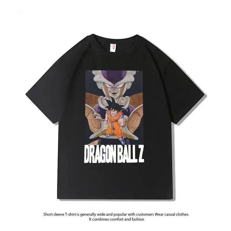 Dragon Ball Joint Surrounding 2025 Summer New Cotton Shortsleeved Animation Wukong Casual Loose Tshirt Ins Shortsleeved Top