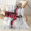 Football Legend Celebration Blanket Soft Warm Cozy Perfect for Chair Picnics Seaside All-Season Use Modern Style