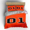 Bold Black Numbers "01". Bedding Sets Duvet Cover Sets Duvet Covers Pillowcases(1*Duvet Cover 2*Pillowcases Without Duvet Insert)