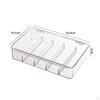 Tea Packet Organizer Transparent Storage Box Dustproof Lidded Compartment for Desktop,