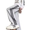 Three-bar pants men's spring and autumn new straight sweatpants American loose and versatile sweatpants sports striped casual trousers