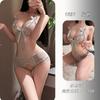 Ye Yu erotic underwear pure lace onesie sexy open crotch free flirting pajamas women 