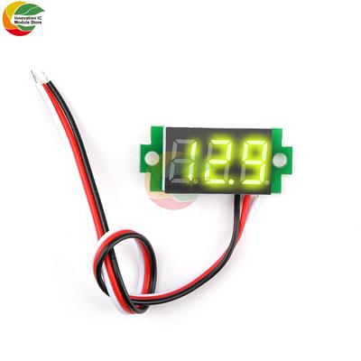 0,36 Zoll DC 4,7-32V 2 Drähte Mini Digitalanzeige Voltmeter Mini LED Digitales Panel Volt Spannungsmesser Instrument Auto 12V 24V