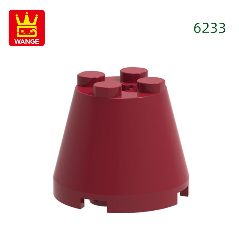 Non-Toxic 35Pcs/Lot 6233 3X3X2 Cone Building Blocks Moc Compatible With All Brand Circular Bricks Children'S Diy Toys Gift Box