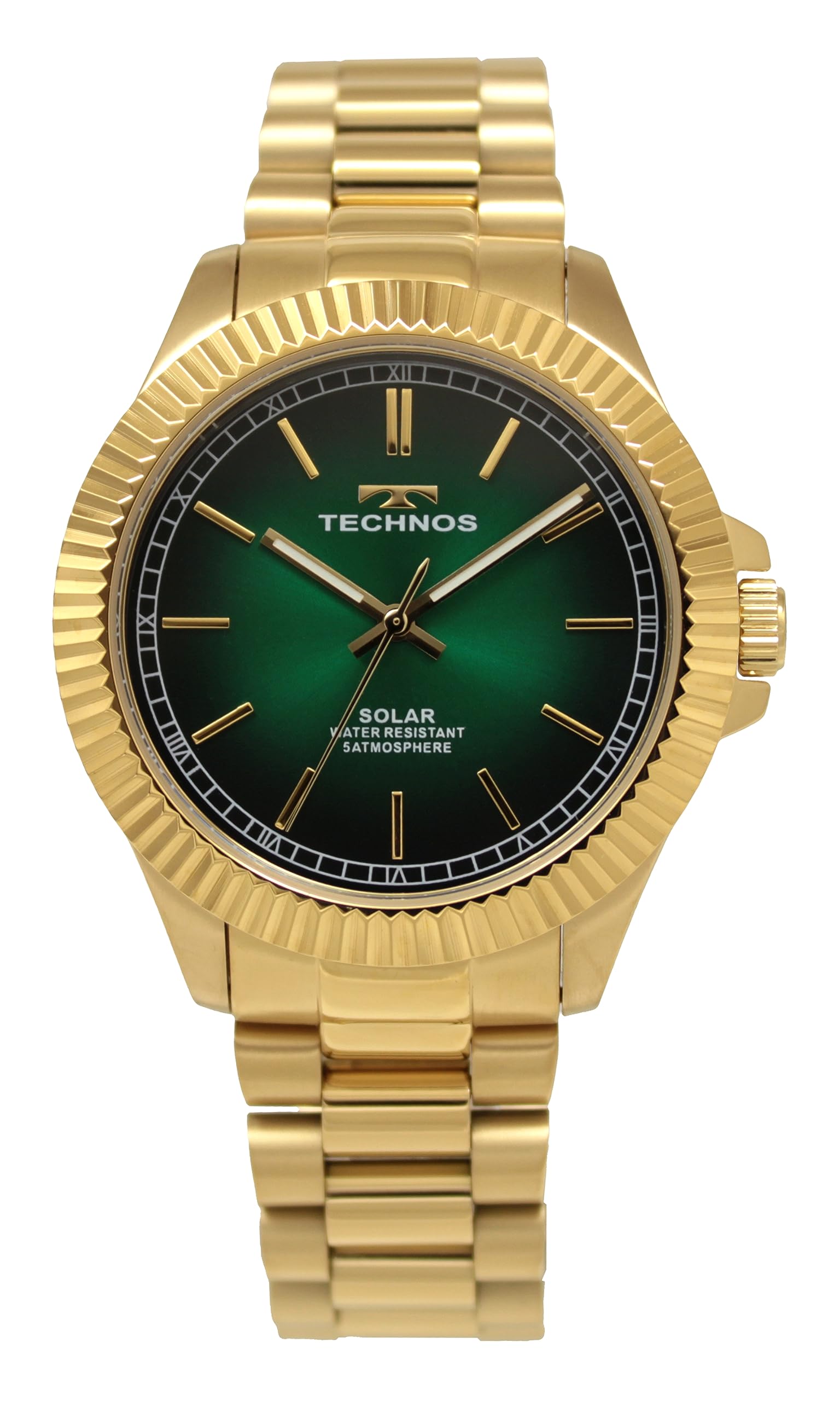 

[Technos] Solar Watch T9B94GM Men s Gold