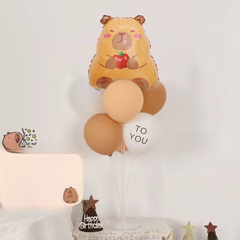 Adorable Capybara Dolphin Balloon Set Children s Birthday Party Decoration Scene Arrangement Photography Props Balloons