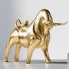 Nordic Red Black and Gold Cow Sculpture Resin Crafts Simulate Animal Statues Living Room Bookcase Office Accessories Home Decor