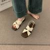 Vintage Casual Gentle Evening Breeze Open-toed Sandals Women's Summer 2025 New Soft Leather Cross-strap Flat Beach Shoes