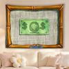 Shell Dollar Bill Framed Cartoon Print Grid Background Tapestry Aesthetic Room Wall Decor