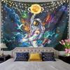 Psychedelisches Astronauten-Poster-Wandteppich für ein Studentenwohnheim