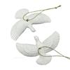 2/1pcs Resin White Dove Christmas Ornaments for Xmas Tree Hanging Decor, Home Alone Style Gift for Someone Special New Year