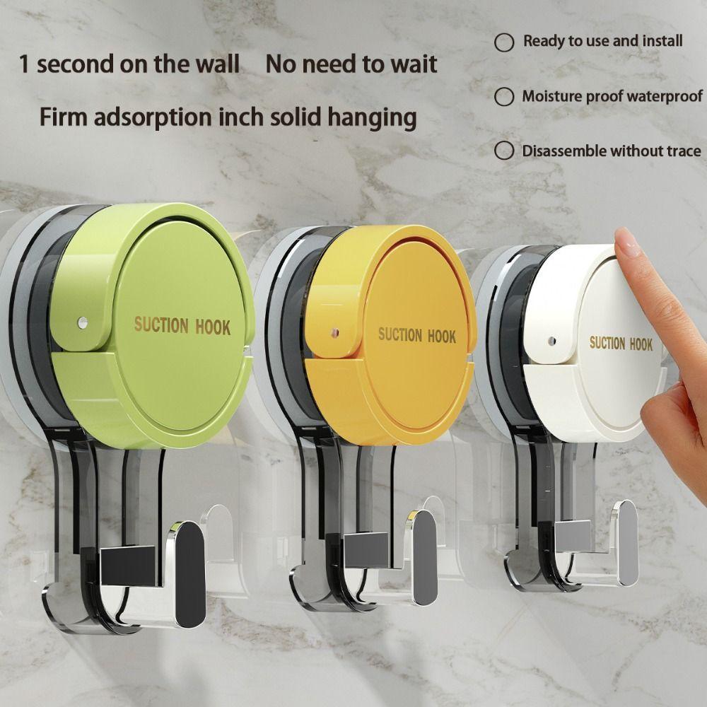 Reusable Storage Rack Punch Free Hanger Hook High Quality Suction Cup Hook  Kitchen