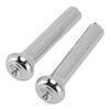 2PCS Car Chrome Door Lock Knobs IN6728Z Anti Scratch Personalized Auto Inner Door Lock Knob Pull Pins for Vehicle