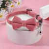 Velvet Bowknot Kitten Collar with Safety Buckle and Bell