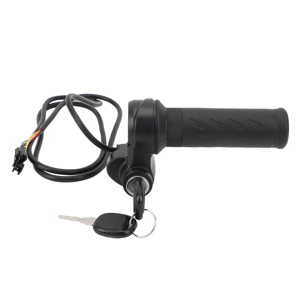 Gasgriff für Elektrofahrräder, universeller Gasgriff für Elektroroller, mit Drahtdrehung und 2 Schlüsseln