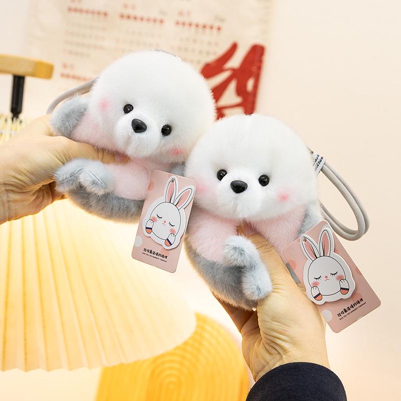 Ocean Series Plush Keychain: Shark, Dolphin & Seal Doll Pendant Gift