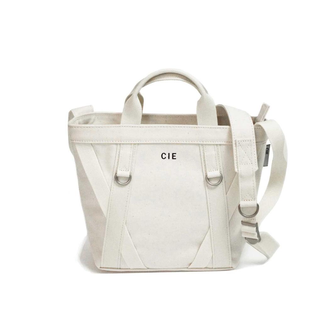 CIE DUCK CANVAS TOTE-S WHITE, Made In Japan, 2-Way Shoulder Tote Bag, ALBERTON, Simple Waterproof, Duck Canvas, for Men and Women