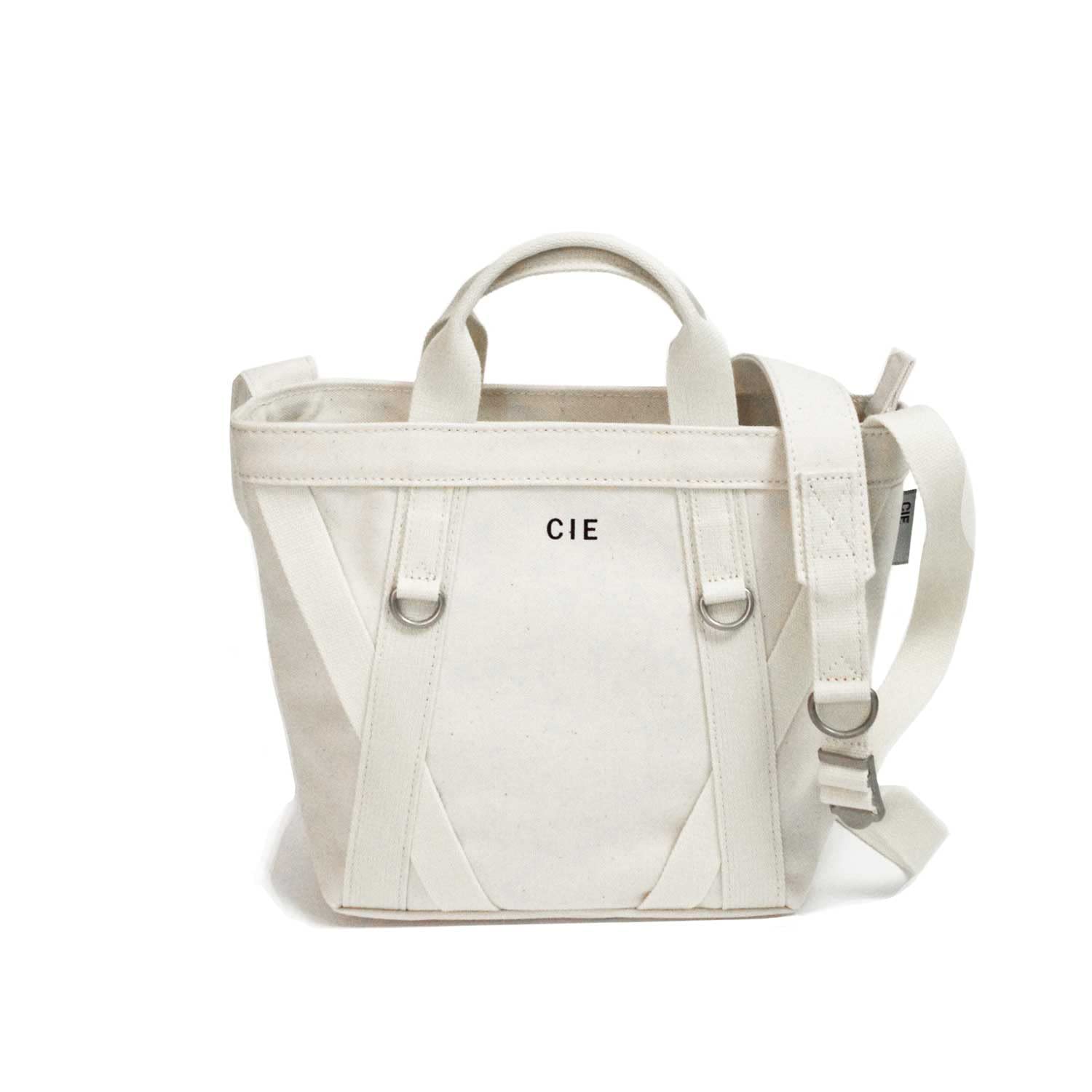 

КАНВА-ТОТ С УТОЧКОЙ CIE DUCK TOTE-S БЕЛЫЙ, Сделано в Японии, Сумка-тоут через плечо 2-в-1, ALBERTON, Простая, Водонепроницаемая, Канва с уткой, для мужчин и женщин