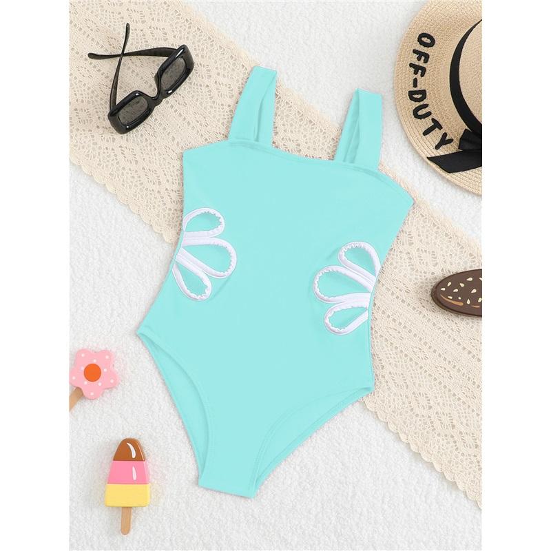 Mädchen Einteiliger Badeanzug Hohl Strandbadeanzug Mode Mädchen Europäischer Und Amerikanischer Badeanzug Prinzessin