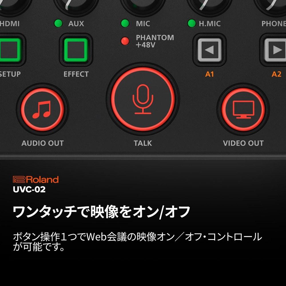Roland UVC-02 Online Presentation Mixer Web Presentation Dock Broadcast Recording Studio Office Telework