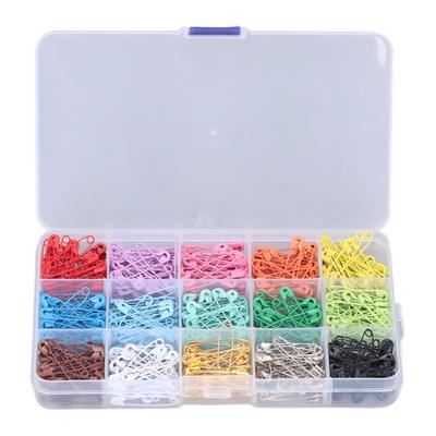 Safety Pins DIY Making Reliable Locking Design Glossy Bright Small Compact Sewing Accessories for Art Project15 Colors