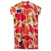 Summer New Cotton and Linen Literary and Retro Loose V-neck Large Size Casual Vacation Short-sleeved Dress Women's Clothing