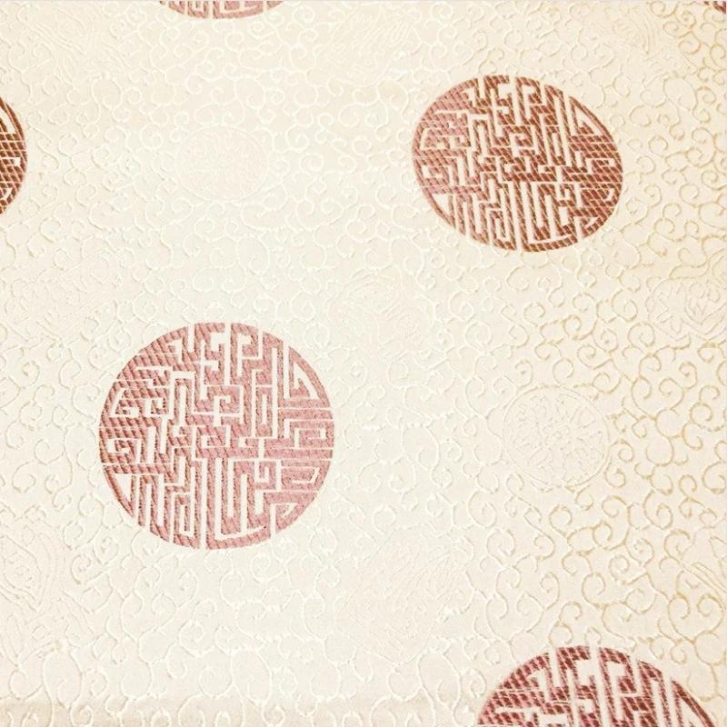 

100x150cm Simulated Brocade True Silk Fabric for Cheongsam Ancient Chinese Clothing Gauze Redwood Furniture Cushions Packaging 100x150cm