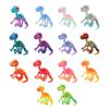 3D Printed Articulated Raptor Skeleton Figurine Dinosaur Bones Poseable ModelToy For Home Office Decors and Collector